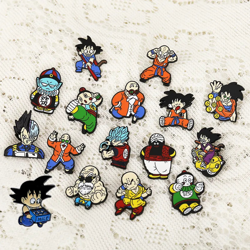 Anime Dragons Enamel Pins Brooches Badges on Backpack Lapel Pins Cartoon Clothing Balls Jewelry Decoration Clothes Accessories